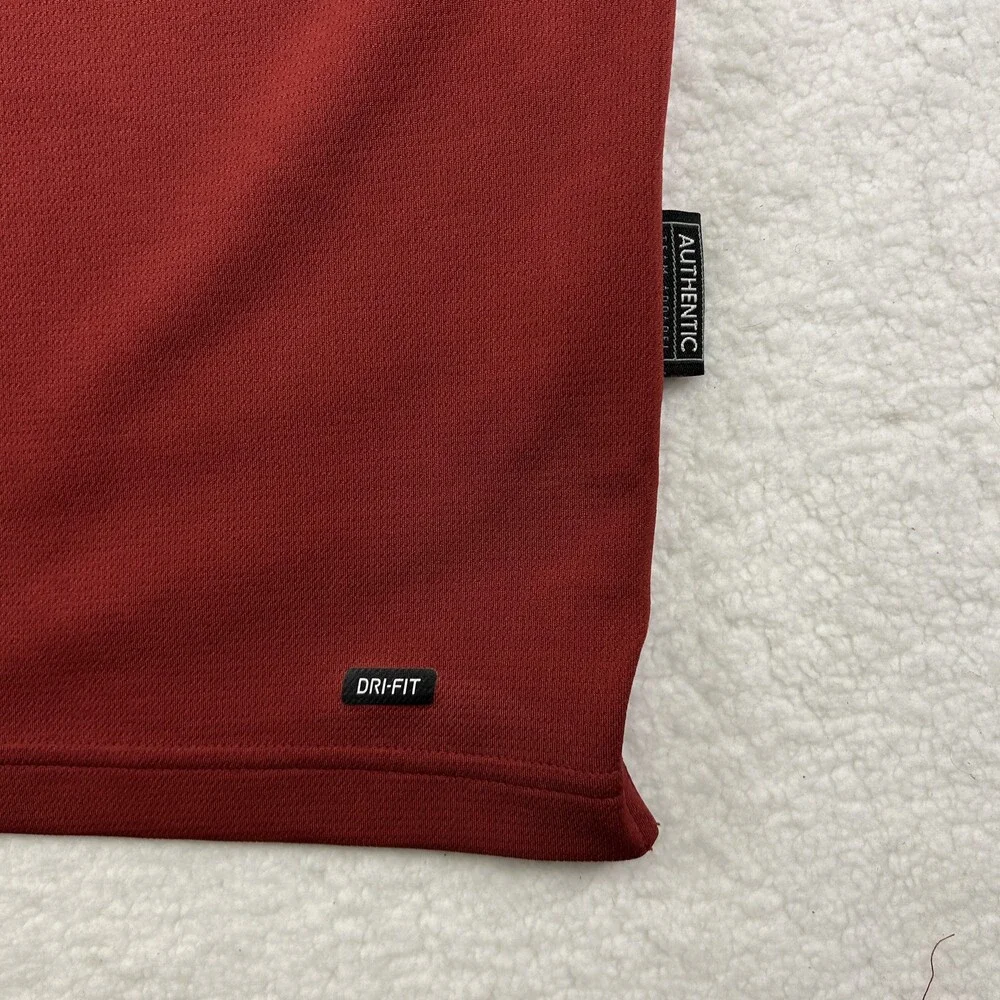 Nike Dri-Fit Polo Shirt Mens XL Oklahoma Sooners Red Short Sleeve Golf
